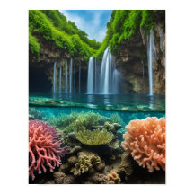 熱帯カラフル滝