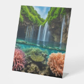 熱帯カラフル滝 台座サイン (正面)