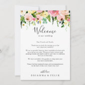 熱帯カラフル秋の結婚歓迎レター (正面)