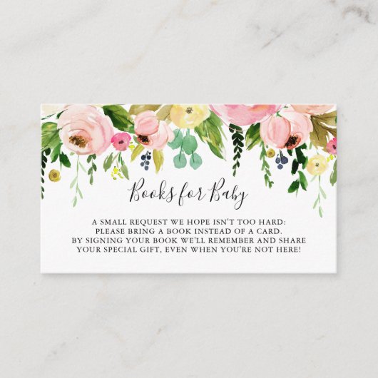 熱帯カラフル秋の赤ちゃんシャワー予約リクエスト エンクロージャーカード (正面)