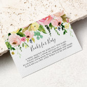 熱帯カラフル秋の赤ちゃんシャワー予約リクエスト エンクロージャーカード