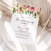 熱帯カラフル秋フローラ引っ越し祝いパーティーパーティー 招待状