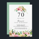 熱帯カラフル秋フローラ70th誕生日パーティー 招待状<br><div class="desc">この熱帯カラフル秋フローラ70歳の誕生日パーティーへの招待は、誕生日パーティーにシンプル最適である。このデザインは、ピンク、赤面、イエロー、ブルー、ホワイトの水色の秋牡丹と植物性のグリーンの牡丹を備え葉ている。</div>