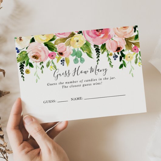 熱帯カラフル秋、ゲームカードの数を推測 名刺