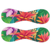 熱帯カラフル花パターン ソフトボール (パネル)