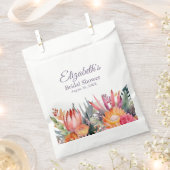 熱帯カラフル花ブライダルシャワー フェイバーバッグ (クリップ留めされた状態)