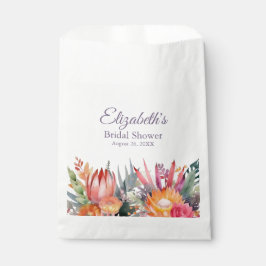 熱帯カラフル花ブライダルシャワー フェイバーバッグ