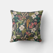 熱帯カラフル花柄 クッション (裏面)