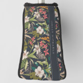 熱帯カラフル花柄 ゴルフヘッドカバー (回転90)