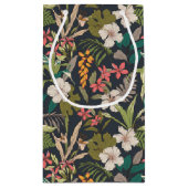 熱帯カラフル花柄 スモールペーパーバッグ (裏面)