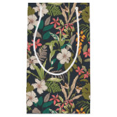 熱帯カラフル花柄 スモールペーパーバッグ (正面)