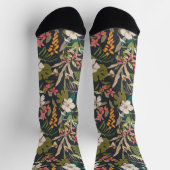 熱帯カラフル花柄 ソックス (上部)