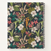 熱帯カラフル花柄 ノートブック (裏面)