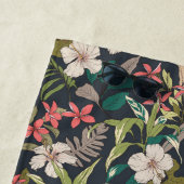 熱帯カラフル花柄 ビーチタオル (インサイチュ)