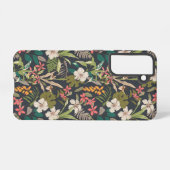 熱帯カラフル花柄 SAMSUNG GALAXYケース (裏面横)