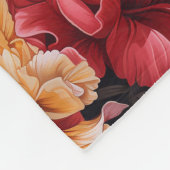 熱帯カラフル花模様フリースブランケット フリースブランケット (角)
