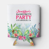 熱帯カラフル花水彩色 缶クーラー (裏面)