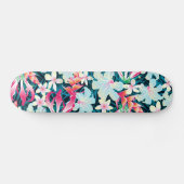 熱帯カラフル花 スケートボード (横)
