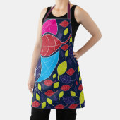 熱帯カラフル葉の自然 エプロン (インサイチュ)