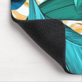 熱帯カラフル葉葉自然 マウスパッド (コーナー)