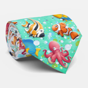 熱帯カラフル魚 ネクタイ