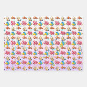 熱帯カラフル魚 ラッピングペーパーシート (正面3)