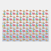 熱帯カラフル魚 ラッピングペーパーシート (正面2)