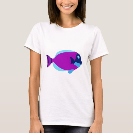 熱帯カラフル魚 Tシャツ (正面)