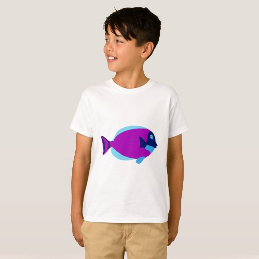 熱帯カラフル魚 Tシャツ (正面フル)