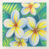 熱帯ガラスのコースター ガラスコースター (正面)