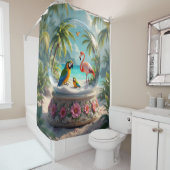 熱帯ガラス球 シャワーカーテン (インサイチュ)