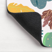 熱帯ガーデンピンクの背カラフル景の夏 マウスパッド (コーナー)