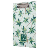 熱帯キツネの尾のやし|はあなたのイニシャルを加えます クリップボード (左)