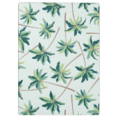 熱帯キツネの尾のやし|はあなたのイニシャルを加えます クリップボード (裏面)