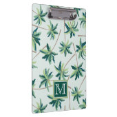 熱帯キツネの尾のやし|はあなたのイニシャルを加えます クリップボード (右)