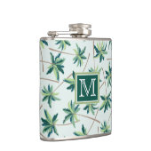 熱帯キツネの尾のやし|はあなたのイニシャルを加えます フラスク (右)