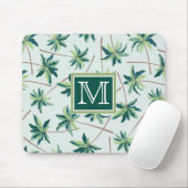 熱帯キツネの尾のやし|はあなたのイニシャルを加えます マウスパッド (マウス)