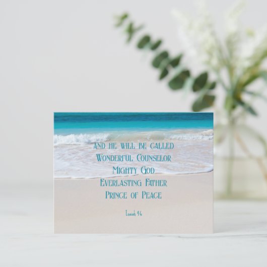 熱帯キリスト教のクリスマス手頃葉書 シーズンポストカード (スタンド正面)