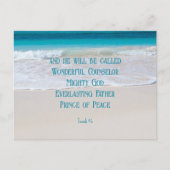 熱帯キリスト教のクリスマス手頃葉書 シーズンポストカード (正面)