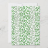 熱帯キリンとベビージャングルの赤ちゃんシャワー 招待状 (裏面)