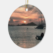 熱帯クリスマスのオーナメント セラミックオーナメント (左)