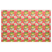 熱帯クリスマスのヤシの木 ファブリック (ファットクウォーター)