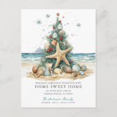 熱帯クリスマスの引っ越しのお知らせ 案内ポストカード (正面)