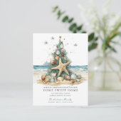 熱帯クリスマスの引っ越しのお知らせ 案内ポストカード (スタンド正面)