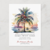 熱帯クリスマスの引っ越しのお知らせ 案内ポストカード (正面)