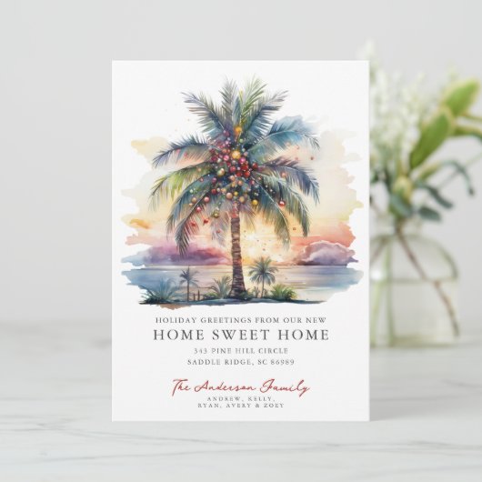 熱帯クリスマスの引っ越しのお知らせ 案内状 (スタンド正面)