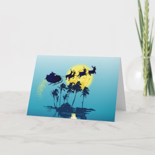 熱帯クリスマスの挨拶状 シーズンカード (正面)