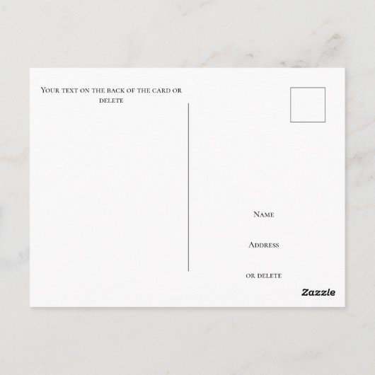 熱帯クリスマスカラフル挨拶 ポストカード (裏面)