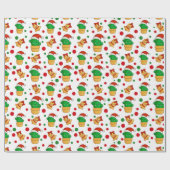 熱帯クリスマスサボテン ラッピングペーパー (フラット)