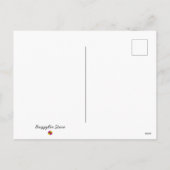 熱帯クリスマスツリーの雪の点メリークリスマス シーズンポストカード (裏面)